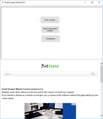 Email Scraper Wizard screenshot