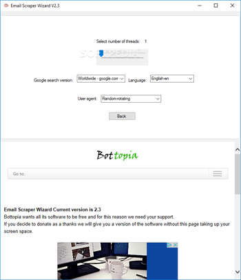 Email Scraper Wizard screenshot 3