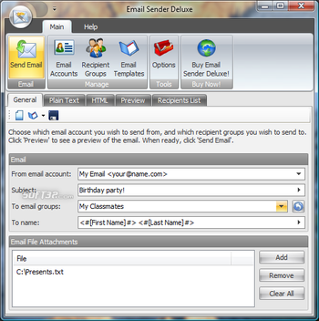 Email Sender Deluxe screenshot 3