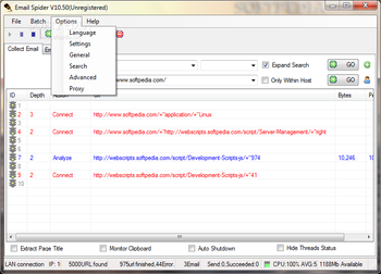 Email Spider screenshot 5