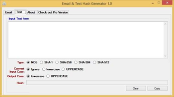 Email & Text Hash Generator screenshot 2