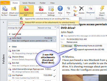 Email to PDF for Outlook screenshot 3