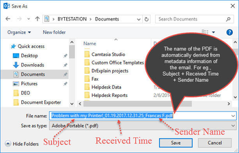 Email to PDF for Outlook screenshot 4
