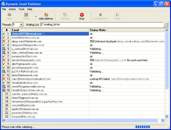 Email Validator screenshot