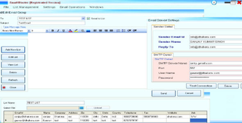 EmailBlaster screenshot