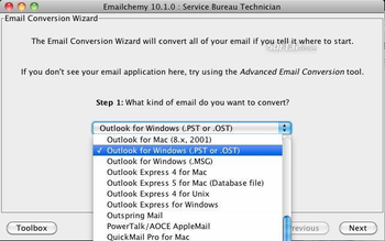 Emailchemy for Windows screenshot 2