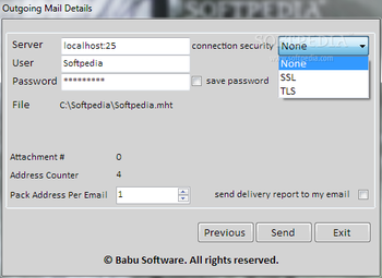 eMailer screenshot 3
