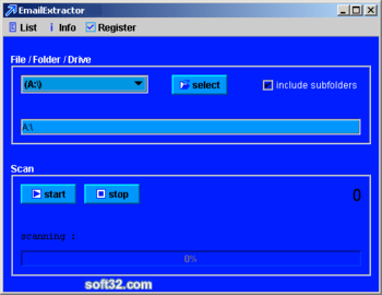 EmailExtractor screenshot 2