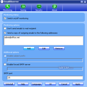 EmailObserver screenshot 2
