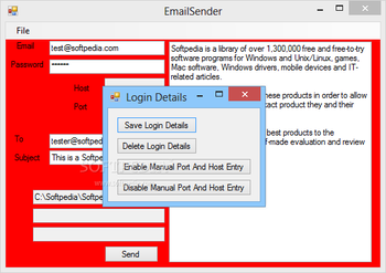 EmailSender screenshot 2