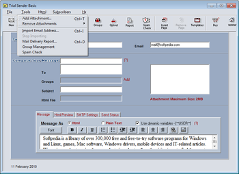 Emailsmartz Email Sender Basic screenshot 2