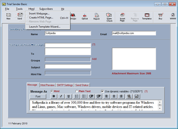 Emailsmartz Email Sender Basic screenshot 3