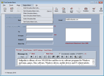 Emailsmartz Email Sender Basic screenshot 4