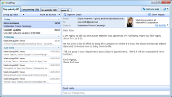 EmailTray screenshot