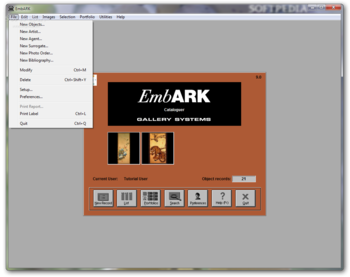 EmbARK screenshot