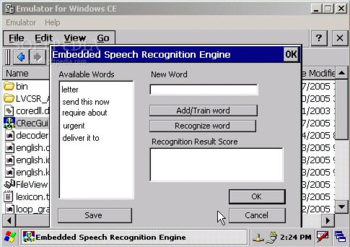 Embedded Speech Recognition Kit screenshot