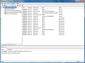 EmbVirtualSmartCard screenshot