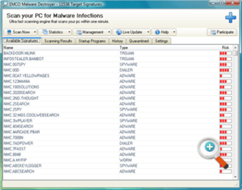 EMCO Malware Destroyer screenshot