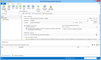 EMCO MSI Package Builder Enterprise screenshot