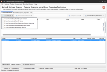 EMCO Network Malware Cleaner screenshot