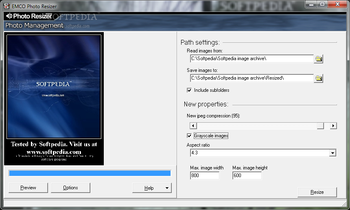 Emco Photo Resizer screenshot