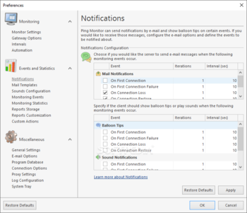 EMCO Ping Monitor Enterprise screenshot 11