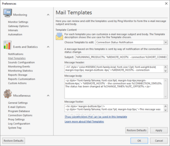 EMCO Ping Monitor Enterprise screenshot 12