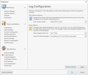 EMCO Ping Monitor Enterprise screenshot 24