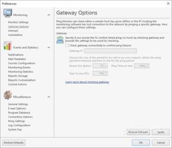 EMCO Ping Monitor Enterprise screenshot 8