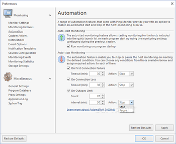 EMCO Ping Monitor Professional screenshot 15