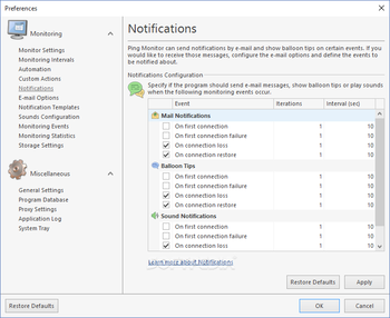 EMCO Ping Monitor Professional screenshot 17