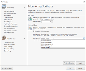 EMCO Ping Monitor Professional screenshot 20