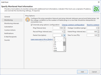 EMCO Ping Monitor Professional screenshot 6