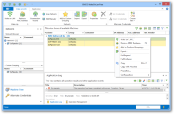 EMCO WakeOnLan Free screenshot