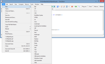 EmEditor Professional screenshot 2