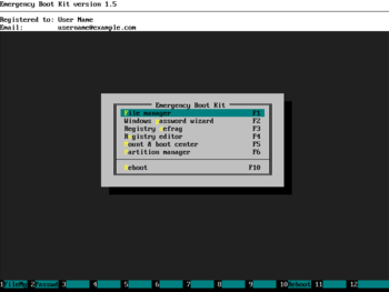 Emergency Boot Kit screenshot