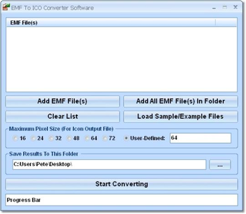 EMF To ICO Converter Software screenshot