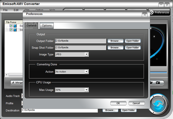 Emicsoft AMV Converter screenshot 4