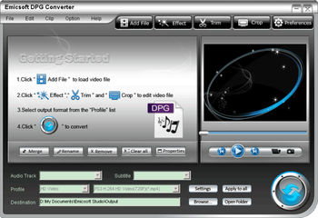 Emicsoft DPG Converter screenshot 2
