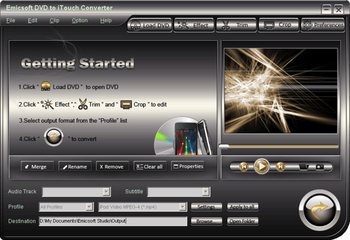 Emicsoft DVD to iTouch Converter screenshot 3