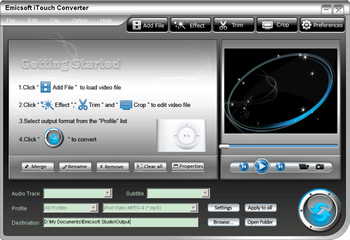 Emicsoft iTouch Converter screenshot 3