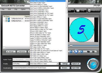 Emicsoft M2TS Converter screenshot 2