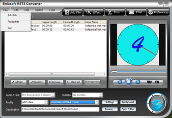 Emicsoft M2TS Converter screenshot 3