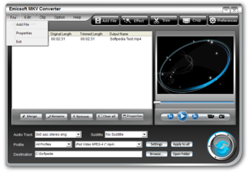 Emicsoft MKV Converter screenshot 6
