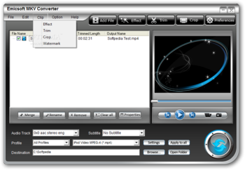 Emicsoft MKV Converter screenshot 8