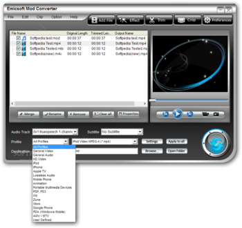 Emicsoft Mod Converter screenshot 3