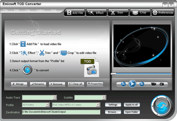 Emicsoft Tod Converter screenshot 3