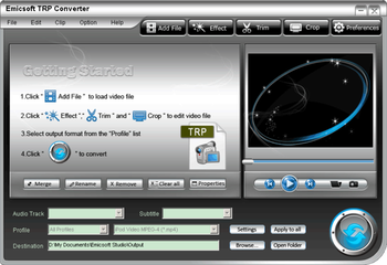 Emicsoft TRP Converter screenshot 3