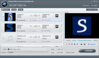 Emicsoft Video Converter screenshot