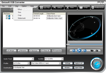 Emicsoft VOB Converter screenshot 4